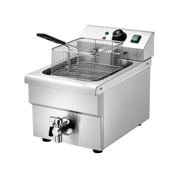 Friteuse professionnelle avec robinet vidange