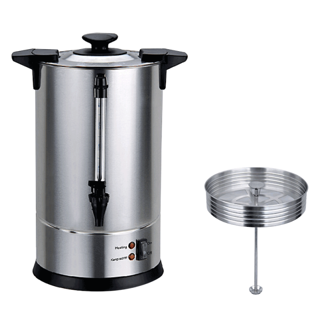 Commercial coffee urn percolator - 16 Litre - reusable stainless steel  filter