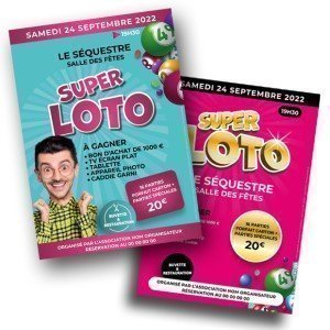 10 Affiches publicitaires pour loto (A3)