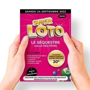 100 Flyers publicitaires pour loto (A5)