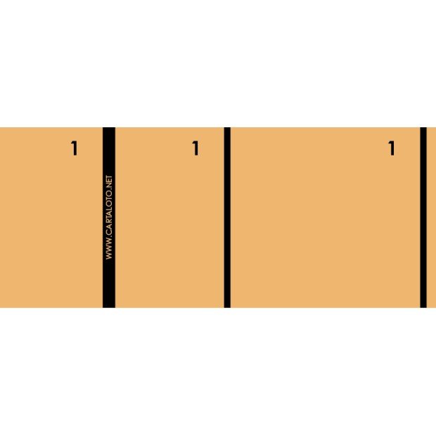 14 Booklets of 100 numbered check tickets - 3 clip parts  (customisable)