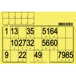 500 Hard 90 ball bingo cards - to stamp