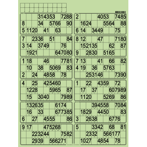 42 Planches de loto feuille - 12 grilles - à tamponner