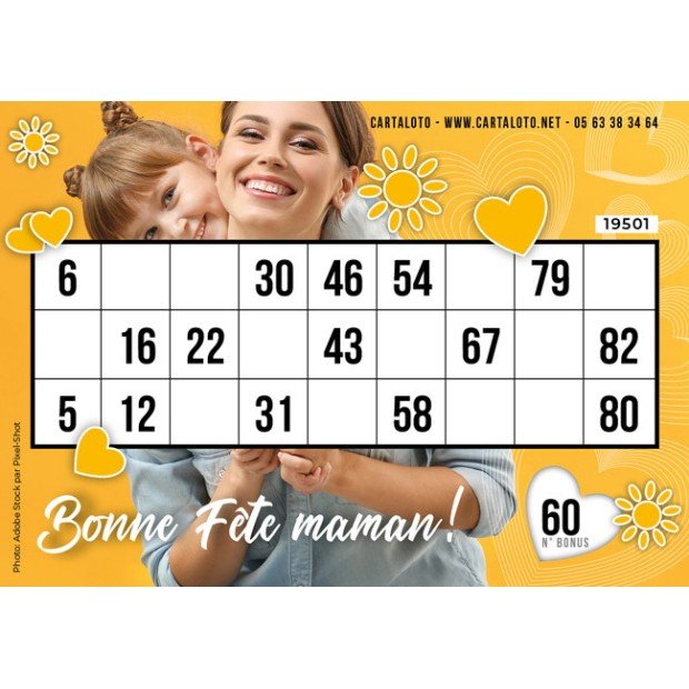 jeux à thème avec une grille de loto