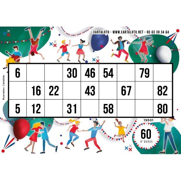 grille de loto pour partie speciale