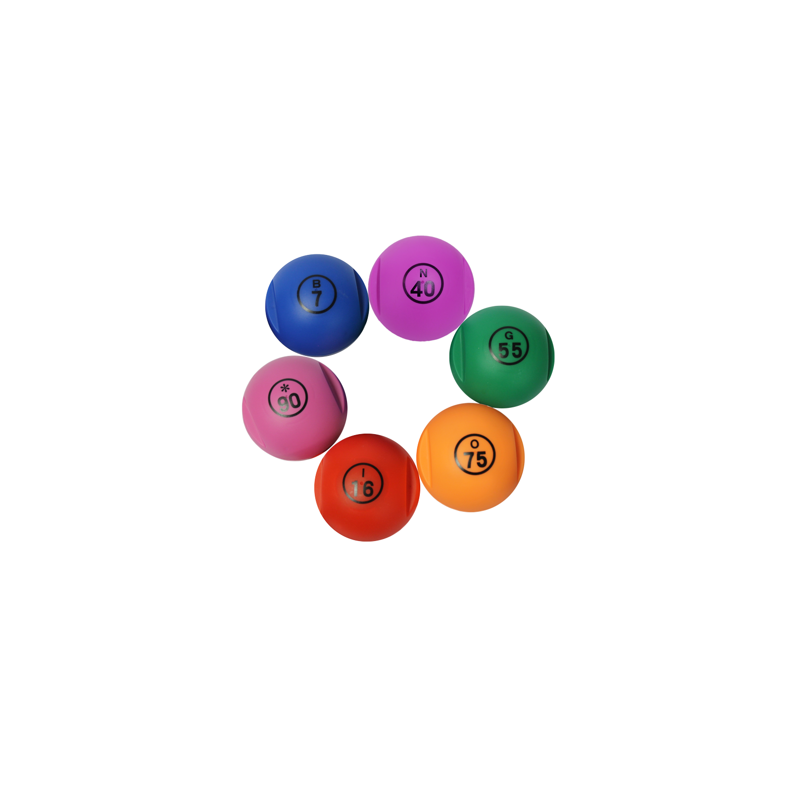 6 bingo balls with chips I Bingo kit I Accessories