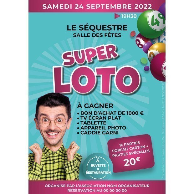 10 Affiches publicitaires pour loto (A3)