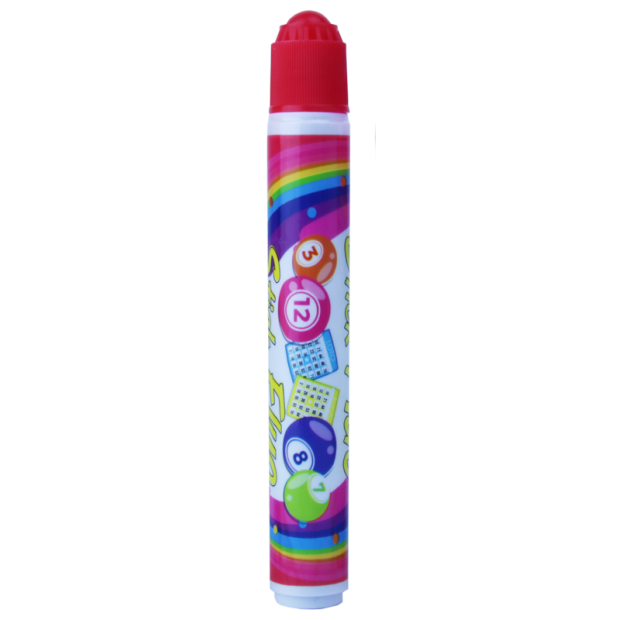 marqueur bingo loto stick flou rouge