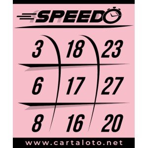 feuille de loto partie speciale speedo 9 numeros