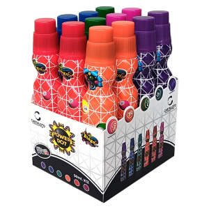 12 Marqueurs de loto POWER DOT couleurs mix