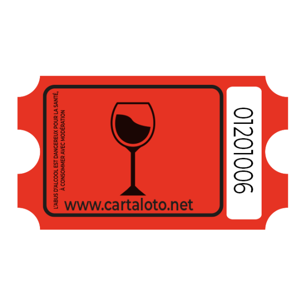 Roll tickets - 1000 Wine tickets