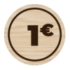 jetons en bois buvette valeur en euros