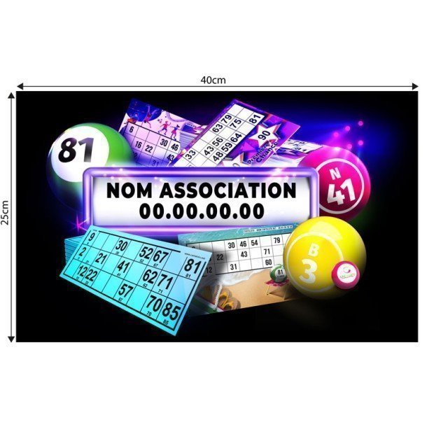 Bingo blower personalized rectangular sticker