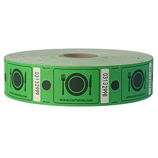 Rouleau de 1000 tickets - Repas