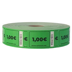 Rouleau de 1000 tickets - Valeurs euros €
