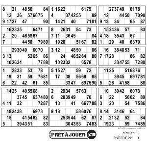 Prêt à jouer - 18 grids