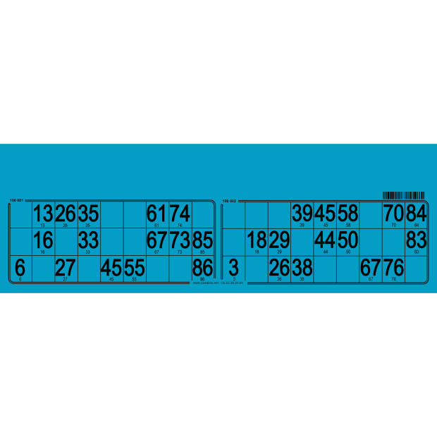 250 Planches de loto feuille - 2 grilles