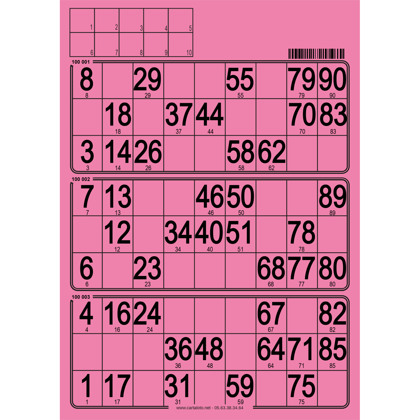 167 Paper 90 ball bingo tickets I 3 grids bingo paper I Customizable