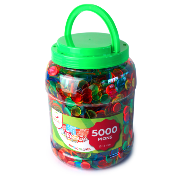 Tub of 5000 original plastic bingo chips