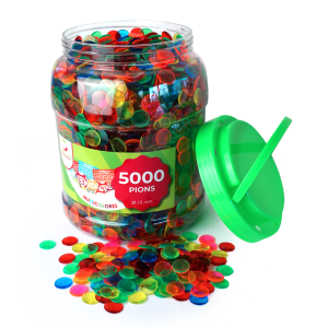 Tub of 5000 original plastic bingo chips