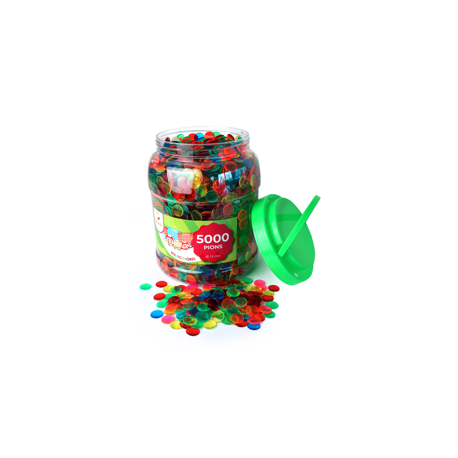 Tub of 5000 original plastic bingo chips I Non bingo chips