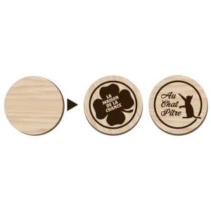 Personalised wooden token