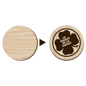 500 Personalised wooden token
