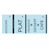 14 Booklets of 100 numbered check tickets - 3 clip parts  (customisable)