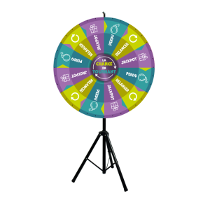 Roue De La Fortune En Bois 30 Cm - 12 Zones Personnalisables Avec Support, Marqueurs Et Gomme | Pour Fêtes, Mariages, Jeux En Famille