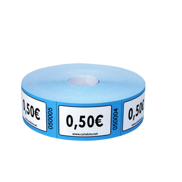Rouleau de 1000 tickets - Valeurs euros €