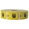 Rouleau de tickets buvette frite jaune