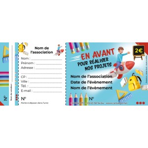 150 Custom raffle tickets