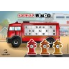 Jeu loto sapeurs pompiers - recto avec camion rouge