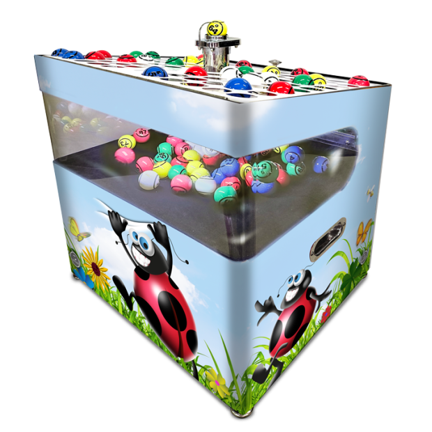 COCCI Nano airball bingo machine with flight case