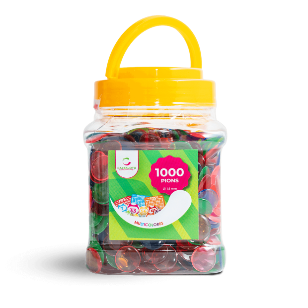 Tube of 1000 plastic bingo chips