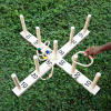Jeu bois lancer d'anneaux