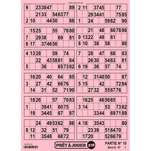 Prêt à Jouer - 12 grids