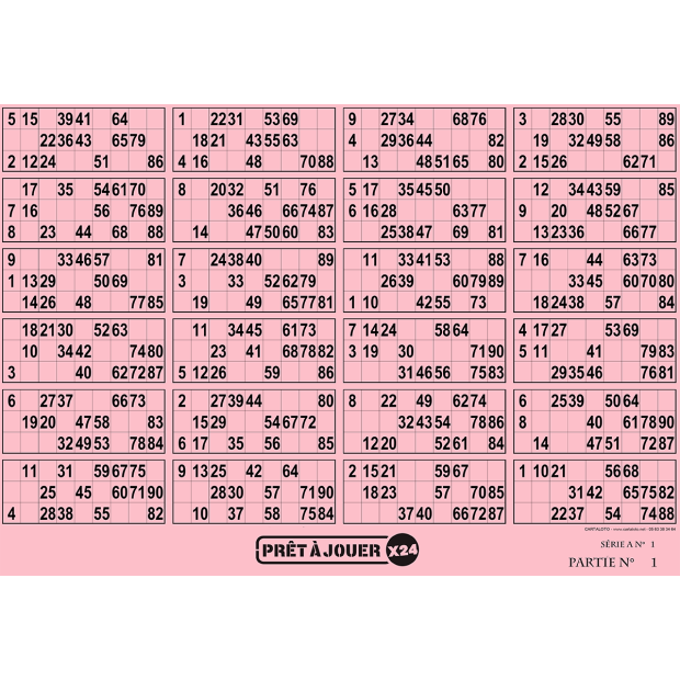 Prêt à Jouer - 24 grids