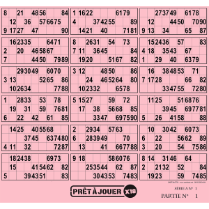 Prêt à jouer - 18 grids
