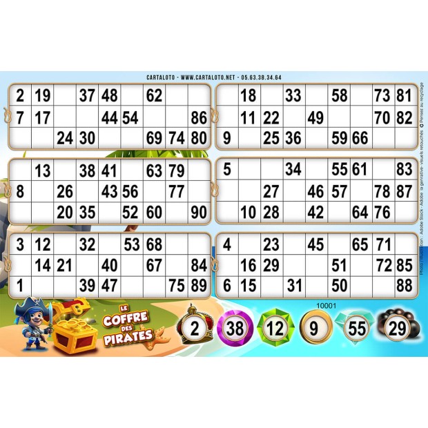 Le coffre des pirates - 6 grids