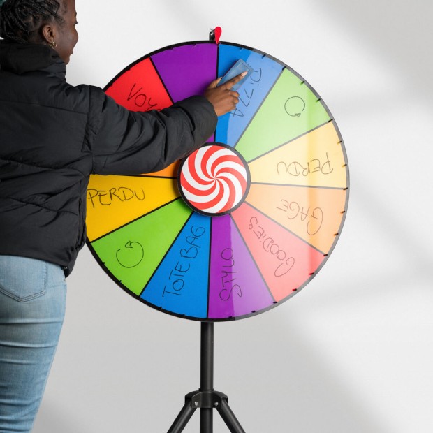 Effacer roue de loterie 80Ø cm