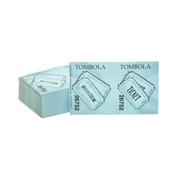 tickets tombola - bleu