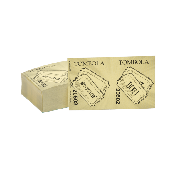 tickets tombola - jaune