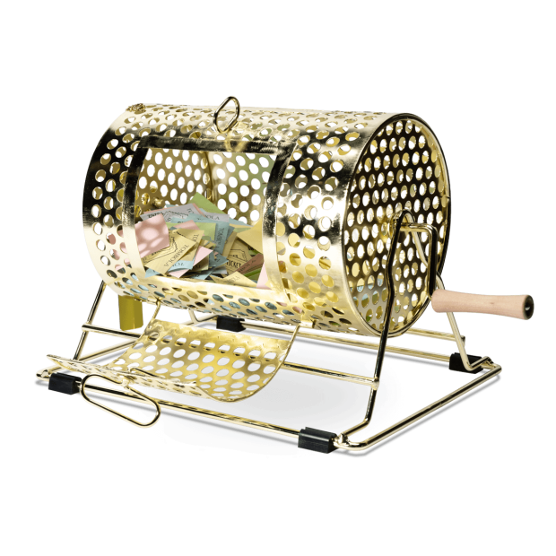Tambour de tombola - avec papillotes