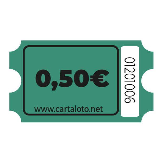 Rouleau de 1000 tickets - Valeurs euros €