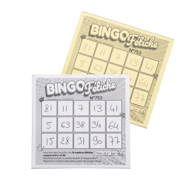 Bingo fétiche - rempli