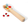Bâton magnétique bois + 3 coccinelles - avec jetons magnétiques