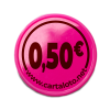 Jetons plastique buvette - 0,5€ Rose - face