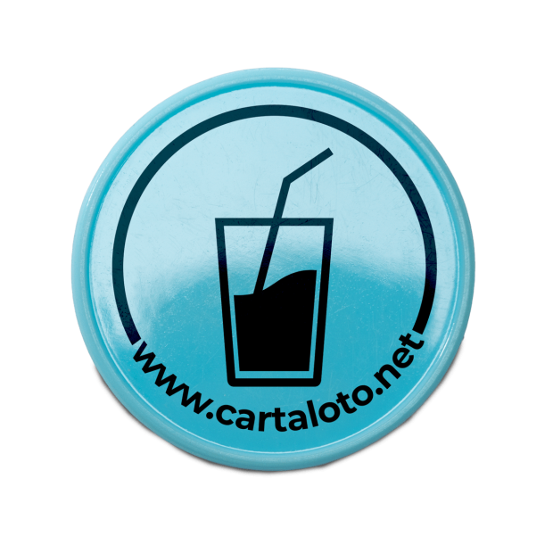 Jetons plastique buvette - Boisson Bleu - Face