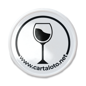 Jetons plastique buvette - vin blanc - face